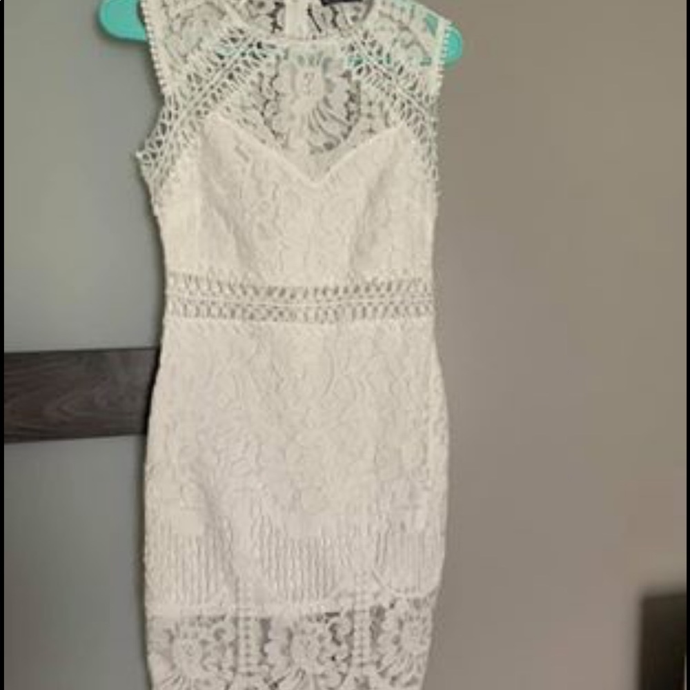 White lace dress
